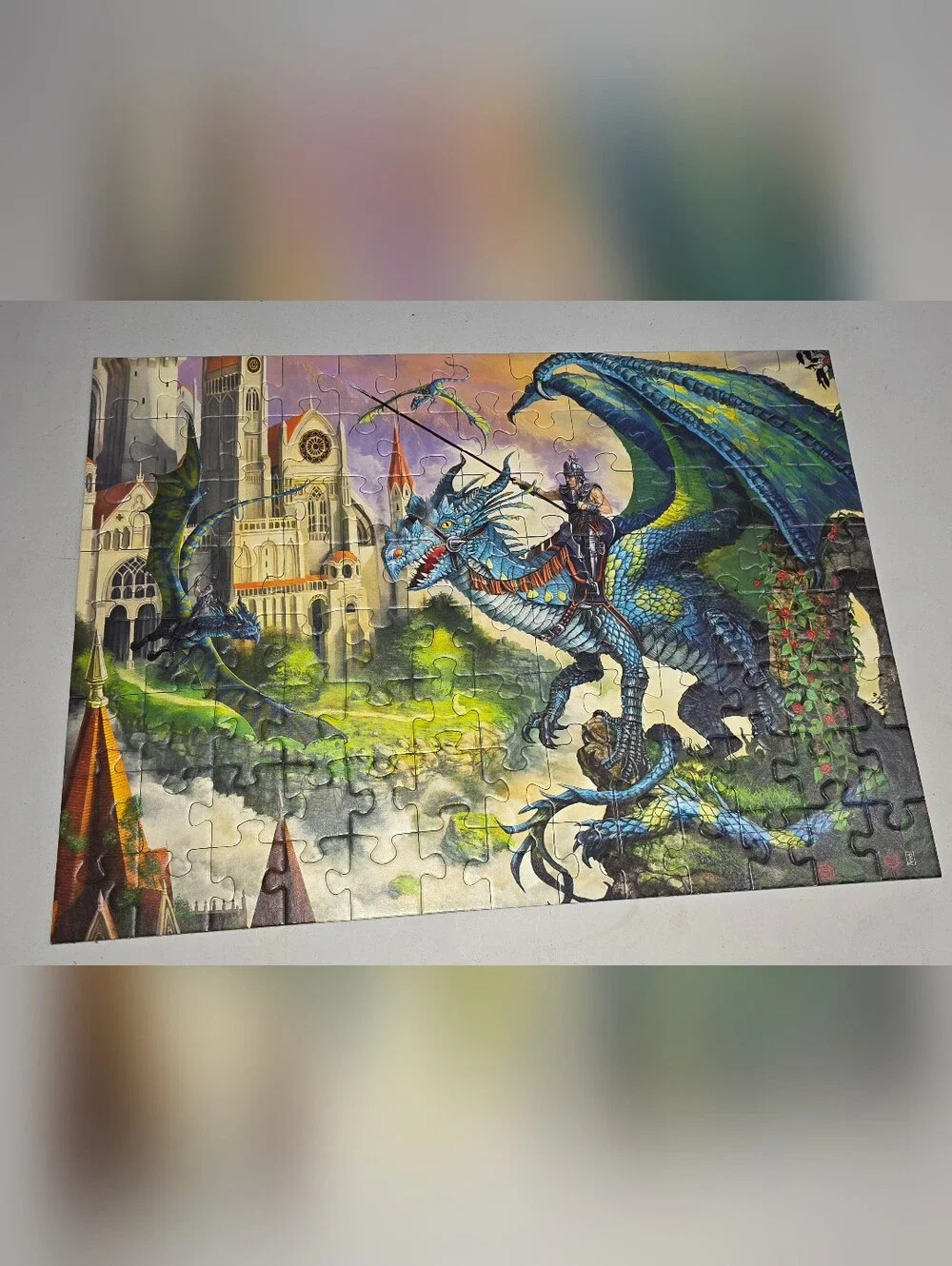 💙Ravensburger Dragon Rider Childrens Puzzle 100 Pieces Complete